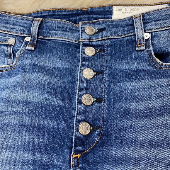 Rag & Bone Button Closure Nina High-Rise Skinny Jean, Size 29 - Picture 14 of 16